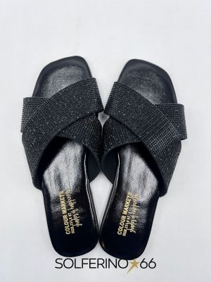 COLOUR MARKET INCROCIATA CRYSTAL NERO - immagine 4