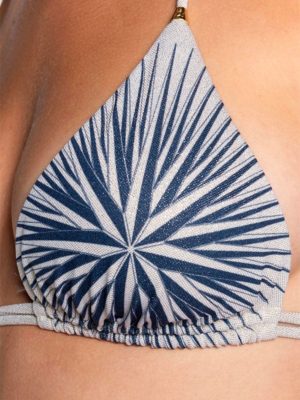 PIN-UP Stars BIKINI TRIANGOLO ROSA DEI VENTI BLU - immagine 4