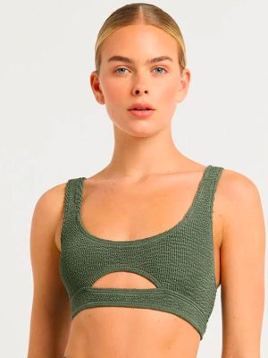 BOND-EYE SASHA CROP TOP KAKI