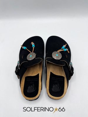 TAJI SABOT GIPSY SUEDE NERO - immagine 3