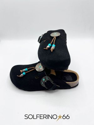TAJI SABOT GIPSY SUEDE NERO - immagine 4