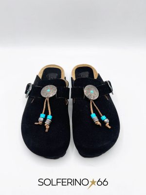 TAJI SABOT GIPSY SUEDE NERO
