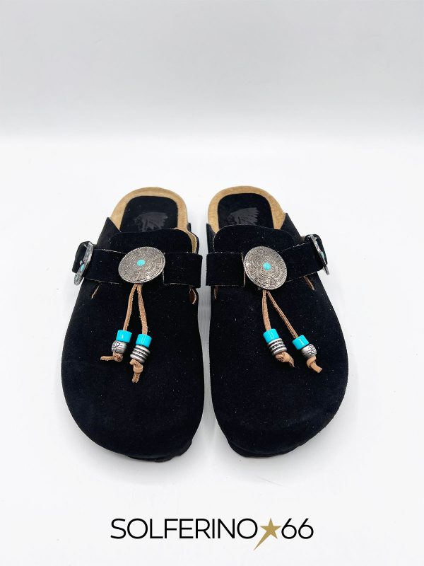 TAJI SABOT GIPSY SUEDE NERO