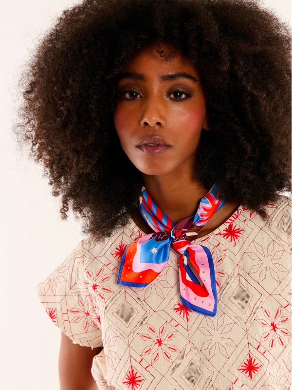 WILD MINI FOULARD CHACHACHA PINK