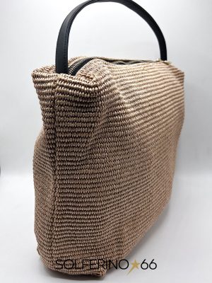 L'AURA ASTUCCIO BIG RAFFIA BEIGE - immagine 2