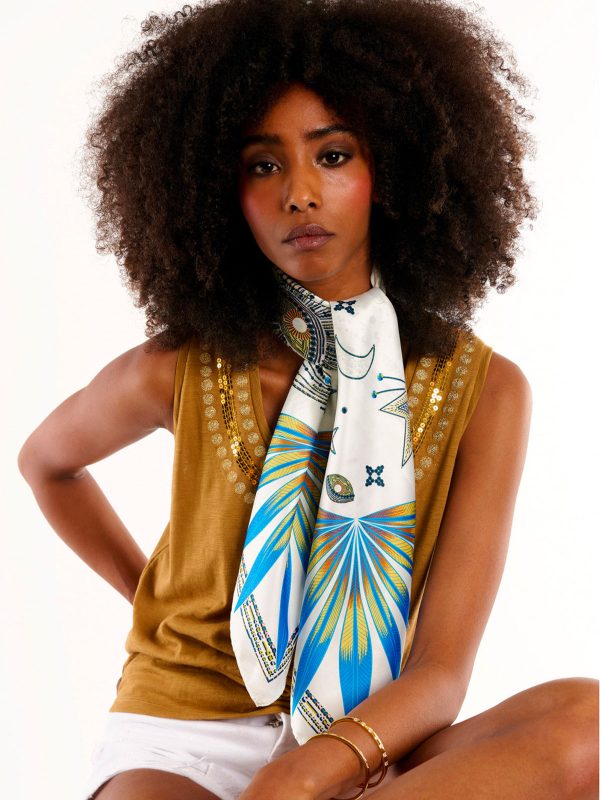 WILD FOULARD MEDIO COMETE WHITE