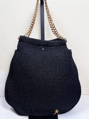 L'AURA MIAMI RAFFIA NERA - immagine 3
