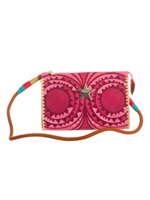 PIN-UP Stars BORSA PICCOLA INTRECCIO AFRICANO ROSA - immagine 3