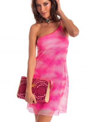 PIN-UP Stars BORSA PICCOLA INTRECCIO AFRICANO ROSA - immagine 2