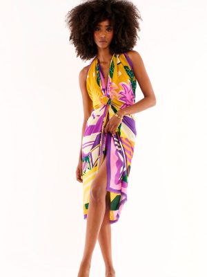 WILD FOULARD GRANDE CHACHACHA YELLOW - immagine 3