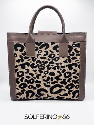 BORSA ANIMALIER TORTORA
