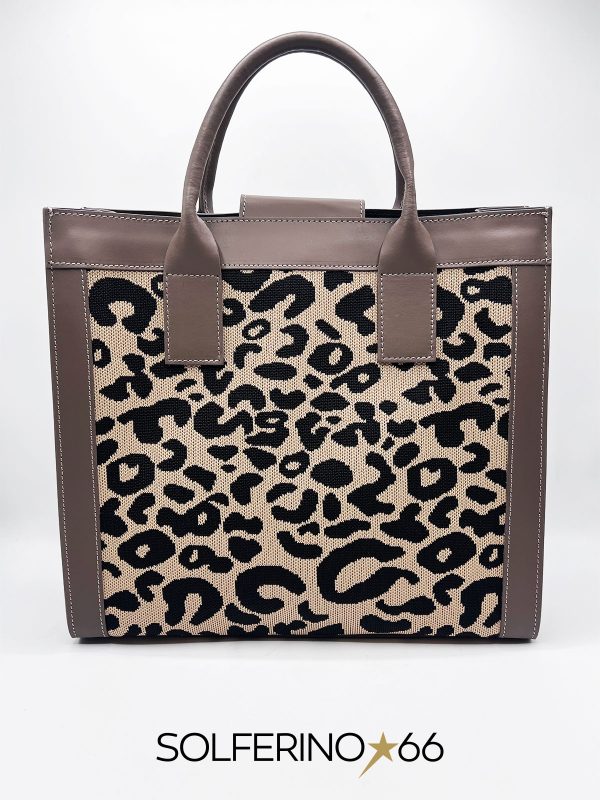 BORSA ANIMALIER TORTORA