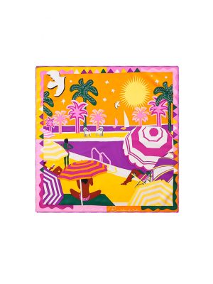 WILD FOULARD GRANDE CHACHACHA YELLOW - immagine 6
