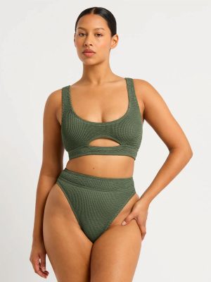 BOND-EYE SASHA CROP TOP KAKI - immagine 5