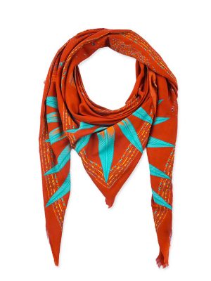 WILD FOULARD GRANDE COMETE RUST - immagine 4
