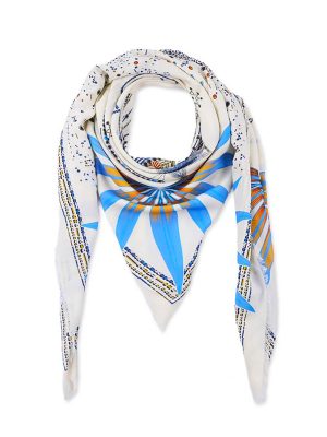 WILD FOULARD GRANDE COMETE WHITE - immagine 5