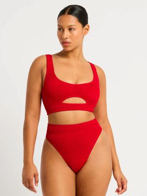 BOND-EYE SASHA CROP TOP RED - immagine 4