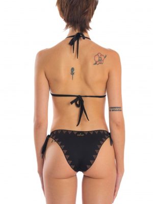 PIN-UP Stars BIKINI TRIANGOLO MICROBORCHIE NERO - immagine 2