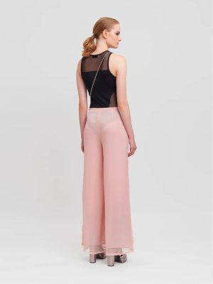 WEILI ZHENG BODY IN LYCRA DETTAGLI MESH NERO - immagine 2