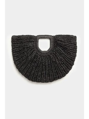 WEILI ZHENG BORSA RAFIA NERO - immagine 2