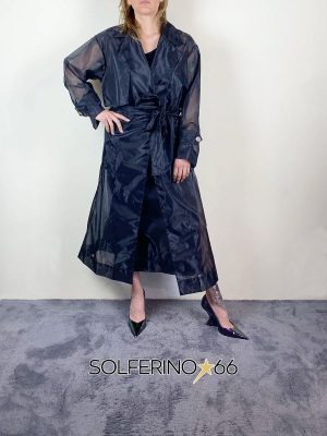 WEILI ZHENG MAXI TRENCH BLACK - immagine 2