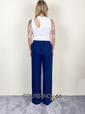 KONTATTO PANTALONE AMPIO BLU ZAFFIRO - immagine 2
