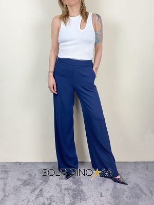 KONTATTO PANTALONE AMPIO BLU ZAFFIRO - immagine 3