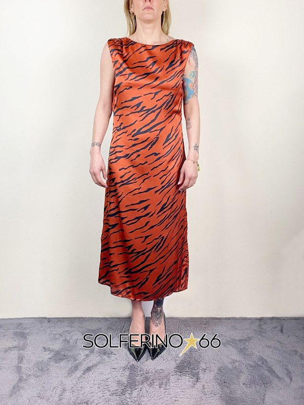 WEILI ZHENG ABITO SCOLLO RETRO ORANGE
