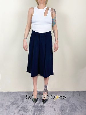 ROSSI BERMUDA DEVIN MISTO LINO UNISEX NOIR