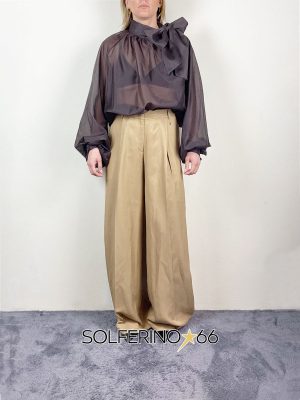 HAVEONE BLUSA FIOCCO RAGLAN CIOCCOLATO