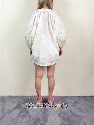 WEILI ZHENG BLUSA IN PIZZO WHITE - immagine 2