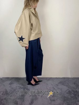 KONTATTO TRENCH DENIM CON STRASS SABBIA - immagine 3