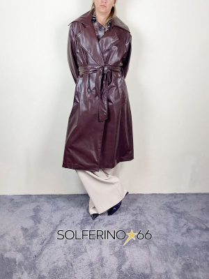 HAVEONE TRENCH ECOPELLE MORO - immagine 2