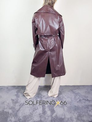 HAVEONE TRENCH ECOPELLE MORO - immagine 3
