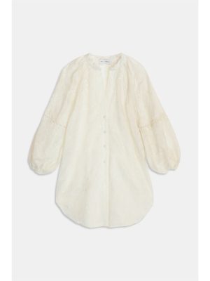 WEILI ZHENG BLUSA IN PIZZO WHITE - immagine 3