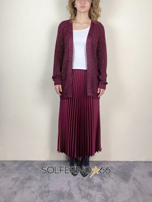 KONTATTO CARDIGAN LUREX RIBES