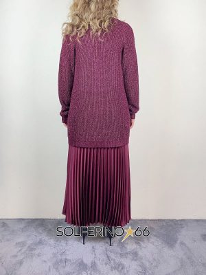 KONTATTO CARDIGAN LUREX RIBES - immagine 2