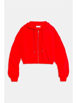 WEILI ZHENG FELPA HOODIE CON ZIP RED - immagine 4