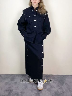 WEILI ZHENG GIACCA CAMICIA IN BULL BLACK