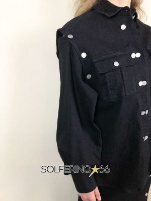 WEILI ZHENG GIACCA CAMICIA IN BULL BLACK - immagine 3