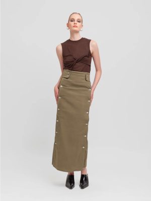 WEILI ZHENG LONGUETTE CON PANNELLO MILITARY