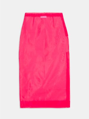 WEILI ZHENG LONGUETTE IN ORGANZA FUXIA - immagine 4