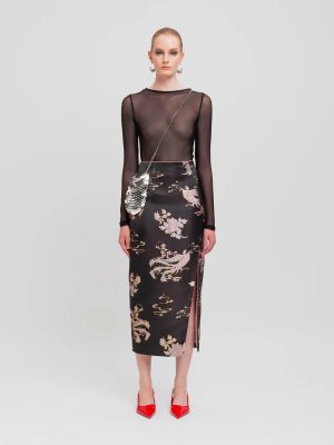 WEILI ZHENG BODY IN MESH NERO