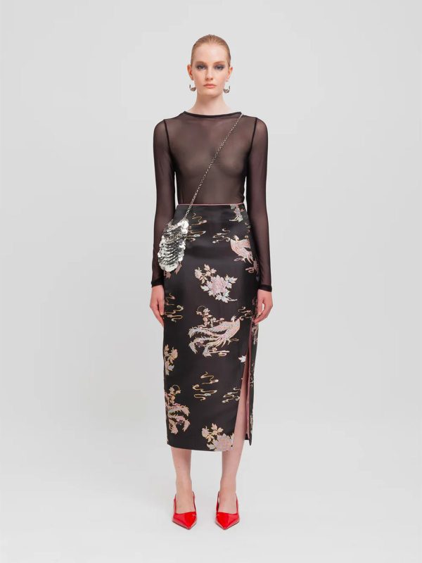 WEILI ZHENG BODY IN MESH NERO