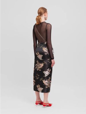 WEILI ZHENG BODY IN MESH NERO - immagine 3