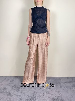 WEILI ZHENG TANK TOP DETTAGLIO NODO BLACK