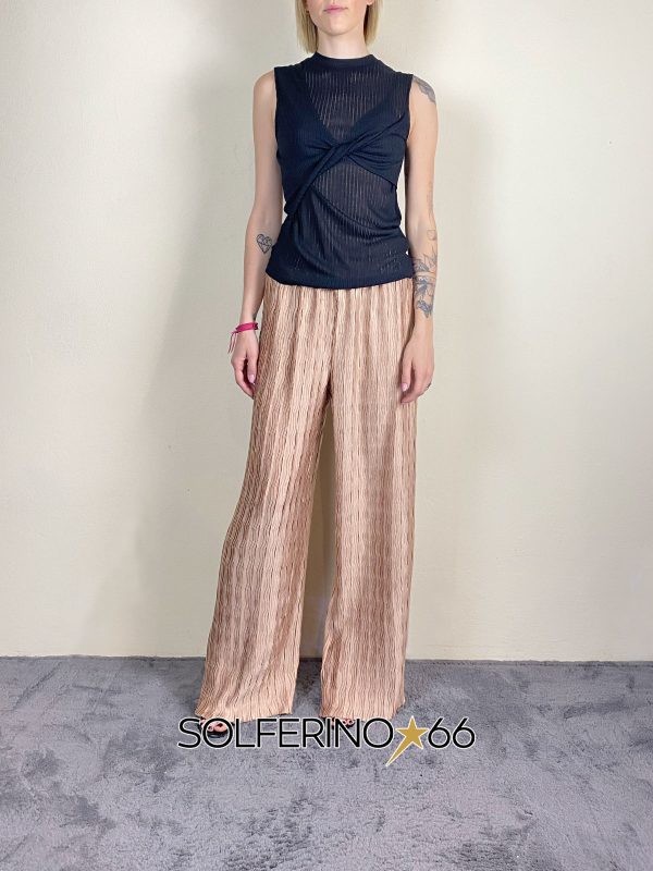 WEILI ZHENG TANK TOP DETTAGLIO NODO BLACK