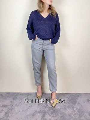 SOUVENIR PRIVèE JEANS DENIM GRIGIO