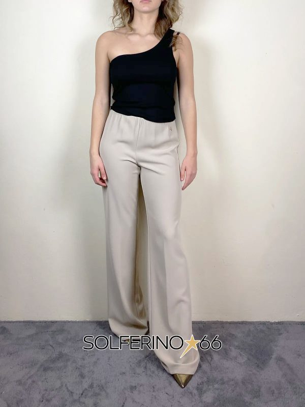 SOUVENIR PRIVèE PANTALONE FLUIDO ARGILLA