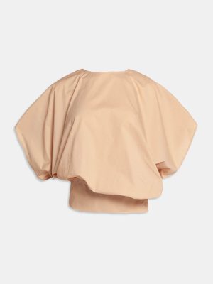 WEILI ZHENG T-SHIRT IN POPELINE NUDE - immagine 5